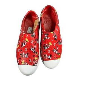 Native x Disney Parks Jefferson Minnie Mouse Red Shoes Size W9 M7 New NWT